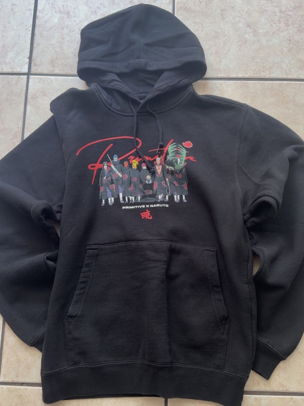 Primitive x Naruto- Akatsuki Black Graphic Pullover Hoodie